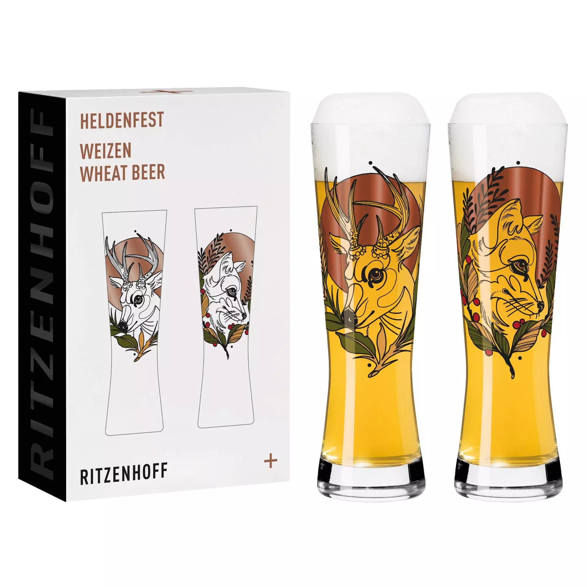 Bierglas Heldenfest Weizen 2er-Set 003 Ritzenhoff Glas 25 x 
