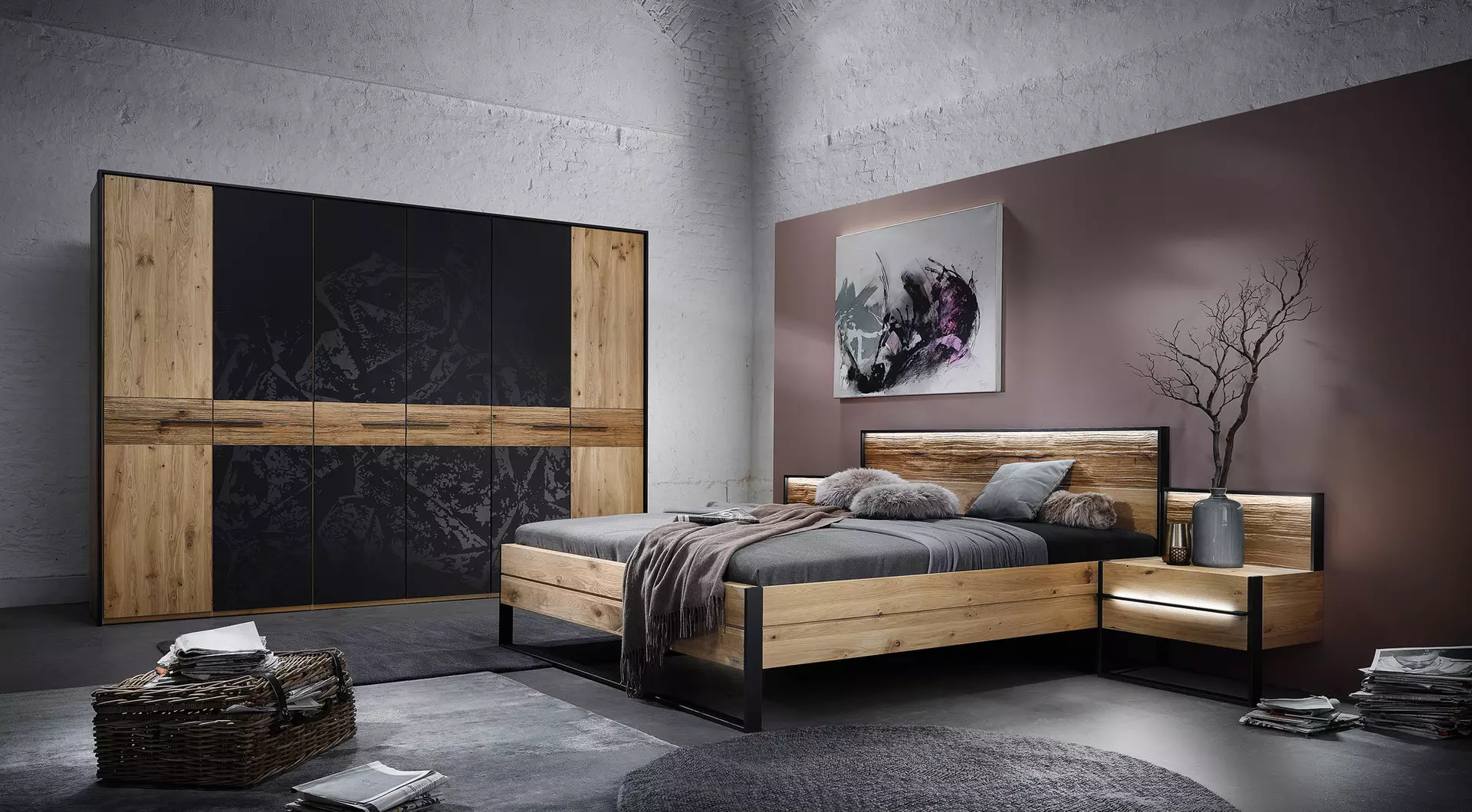 Schlafzimmer STEEL Thielemeyer Holz 47 x 46 x 65 cm