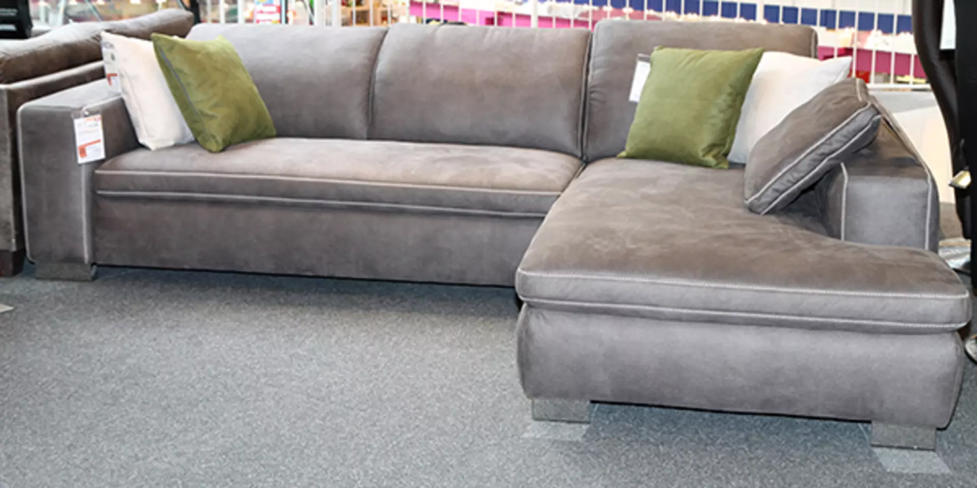 Ecksofa LAKEWOOD LASCONDO Textil 212 x 78 x 299 cm