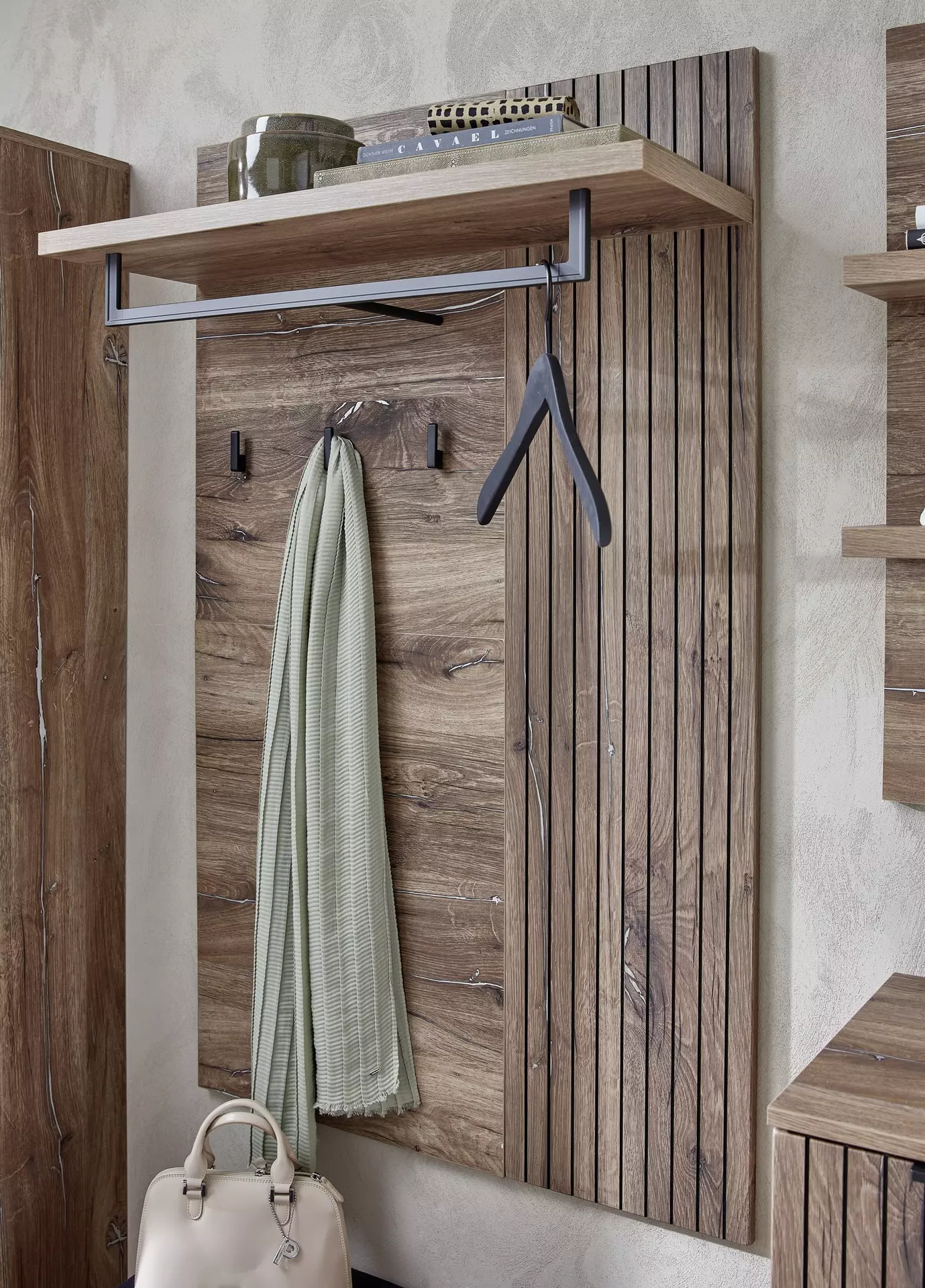 Garderobenpaneel LINEA inDoor Holzwerkstoff 3 x 134 x 82 cm