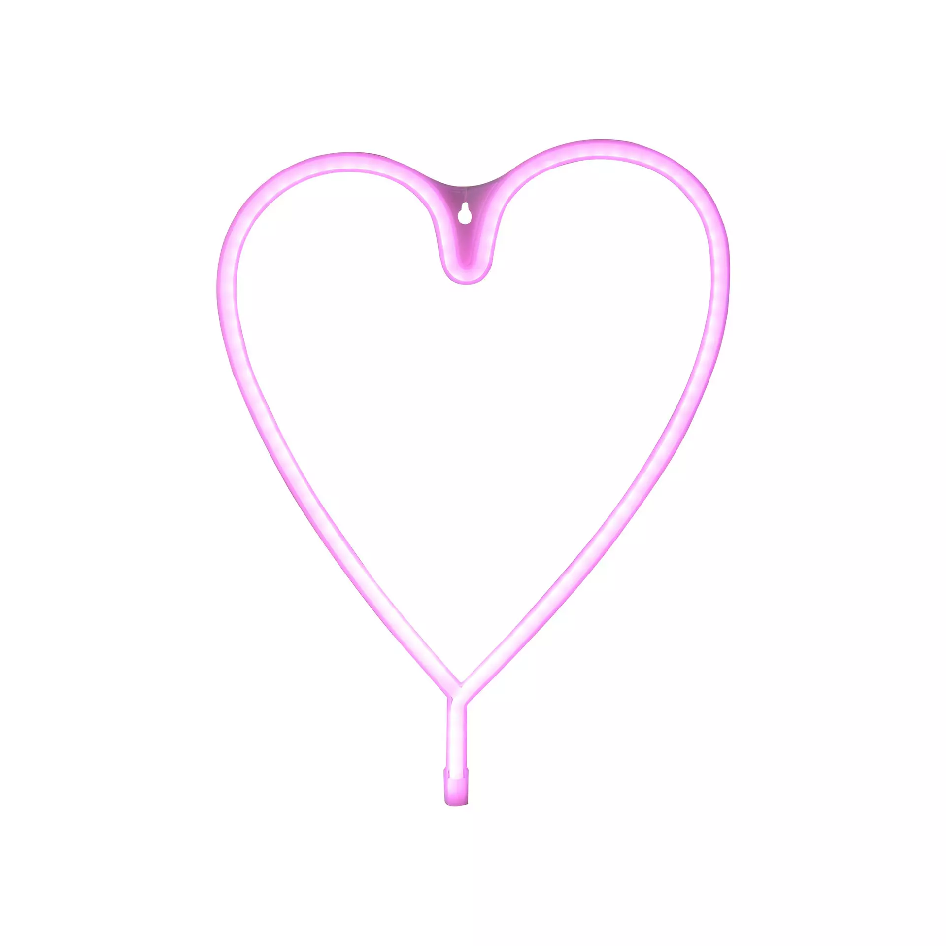 Dekorationsleuchte NEON-HERZ JUST LIGHT Kunststoff 29 x 38 x 2 cm